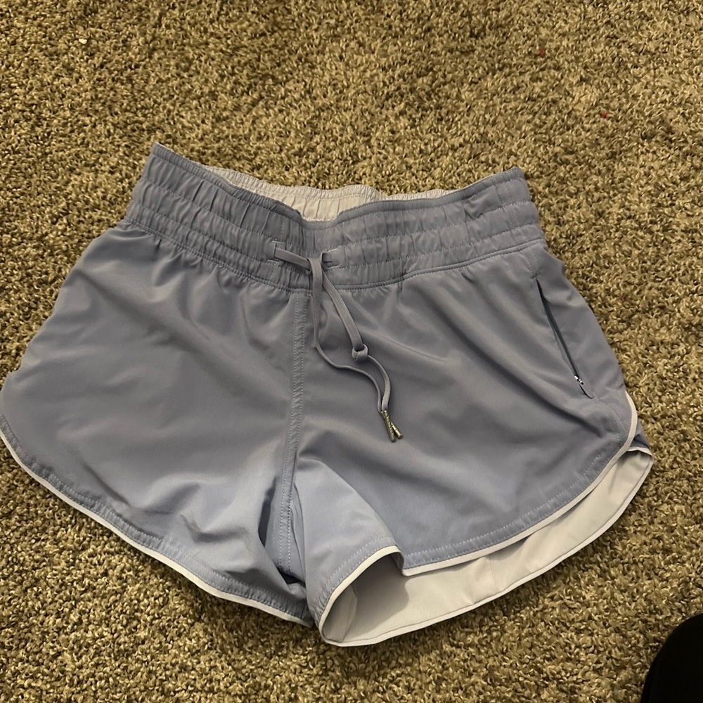 Lululemon Athletica Blue Athletic Shorts Lightweight Elastic Waist
